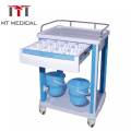 New Style Luxury ABS Plastic Hospital Emergency Clinical Infusion Treatment Trolley Cart